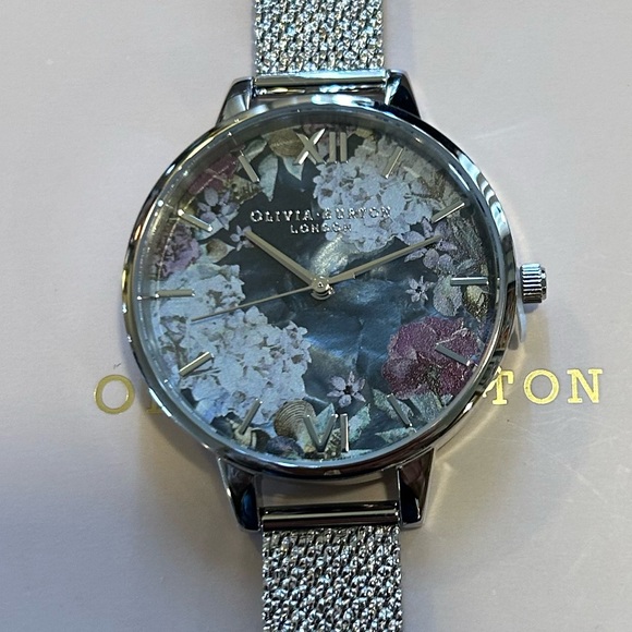 Olivia Burton Under The Sea Watch With 34mm MultiColored Floral Face - Picture 1 of 7